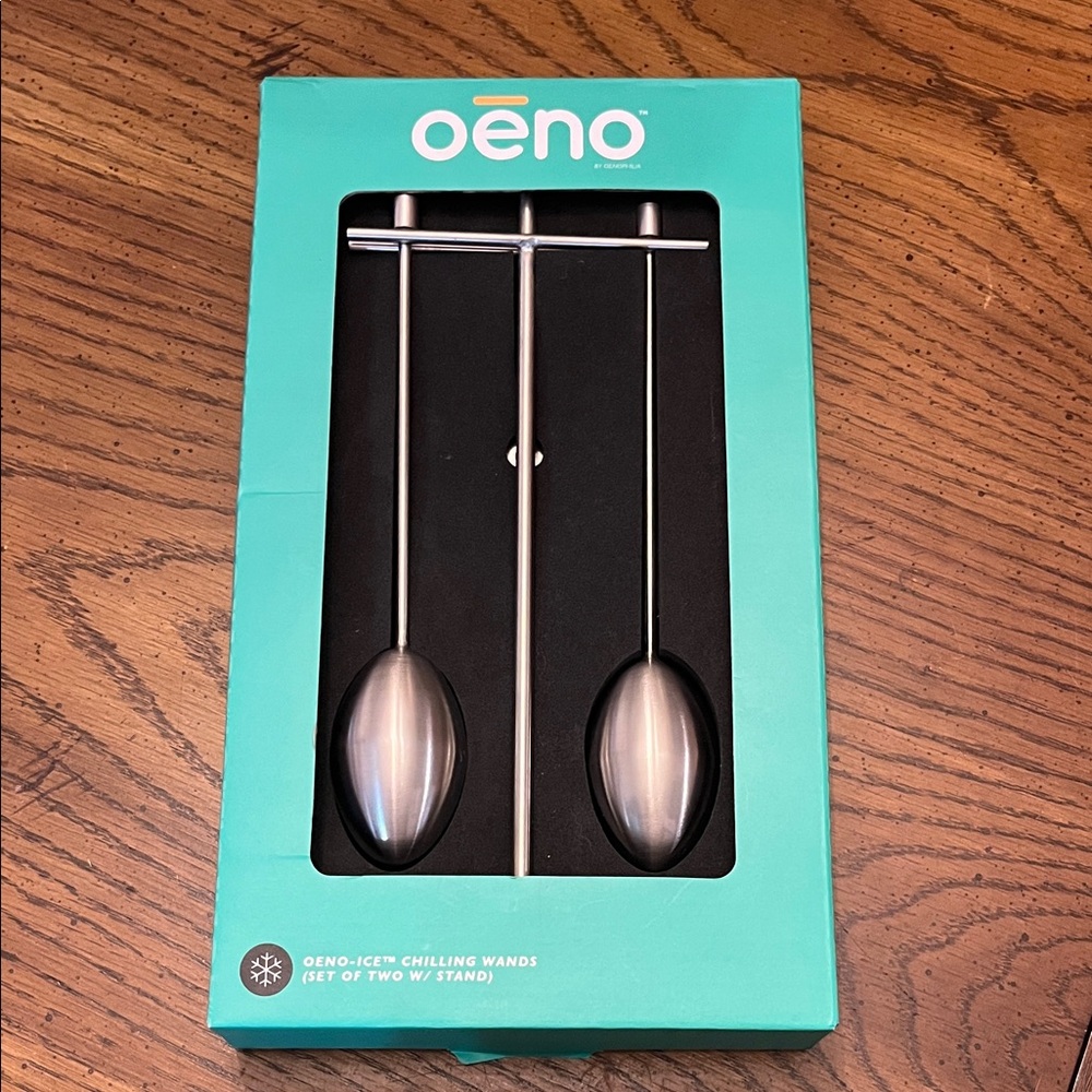 Oenophilia Oeno-Ice Chilling Wand Set‎ with Stand, new